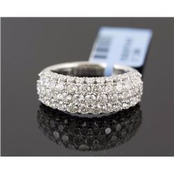 2.22 ctw Diamond  Wedding Band 14KWhite Gold F-G, SI2-SI3|**Size:6.5  4.18g