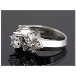 2.01 ctw Diamond Engagement  Ring Platinum White Gold G-H, SI2-SI3  10.0 tgw|**Size:5.5