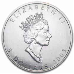 2003 Canada 1 oz Silver Maple Leaf BU