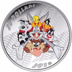 2015 Canada 1 oz Silver $20 Looney Tunes Merry Melodies
