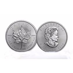 2015 Canada 1 oz Silver Maple Leaf (25-Coin MintDirect® Tube)