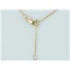 Image 3 : 14K Yellow Gold 0.10ct Round Pave Diamonds Heart Pendant Necklace - 18"