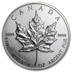 1990 Canada 1 oz Silver Maple Leaf BU
