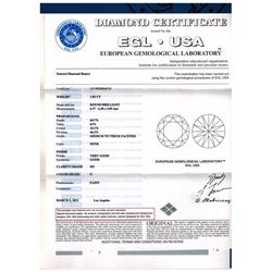 1.02 ct EGL Round Brilliant G, SI2, Solitaire Ring 18K Rose Gold  RingSize US 6.5