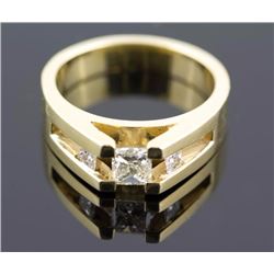 1.20 ctw Diamond Engagement  Ring 14K Yellow Gold  I-J, VS1  7.5 tgw |**Size:6.75