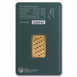 10 gram Gold Bar - Perth Mint (In Assay)