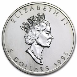 1995 Canada 1 oz Silver Maple Leaf BU