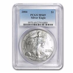 2004 Silver American Eagle MS-69 PCGS