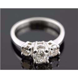 2.0 ctw Diamond Engagement  Ring 14K White Gold G-H,  I1,  3.1 tgw|**Size:5.5
