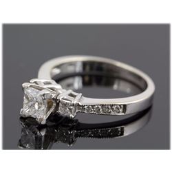 2.50 ctw Diamond Engagement  Ring 14 K White Gold  G-H, I1  3.3 tgw |**Size:6.75