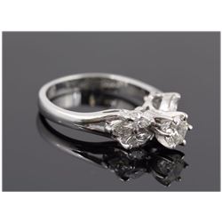 2.23 ctw Diamond Engagement  Ring 18K White Gold G-H, I1,  6.2 tgw|**Size:6.5