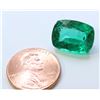 Image 1 : NATURAL EMERALD 7.88CT VERY NICE COLOR VERY WELL CUT BRIGHT GREEN OPEN COLOR 15X11.5
