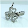 Image 2 : 14K WHITE GOLD RING 5.27GRAM / DIAMOND 0.41CT GH COLOR Si CLARITY
