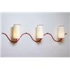 Image 1 : another property, Jean Royère, Three-Light "Serpentine", Wall Sconce, ca. 1950s, red-painted meta...