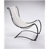Image 1 : Jean-Charles Moreux and Bolette Natanson, Chair, ca. 1935, iron with fabric sling seat, 26 in. (6...