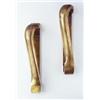 Image 1 : Alvar Aalto, Pair of door handles, ca. 1950s, brass, stamped "Valaistus" (2), 2 1/4 x 3 1/2 x 9 7/8 