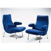 Image 1 : Erberto Carboni, Pair of "DelFino" Chairs,, ca. 1950s, designed 1954, manufactured by Arflex; tub...
