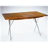 Image 1 : George Nelson Associates, X-leg Extension Table,, Model No. 5260, ca. 1950s, manufactured by Herm...