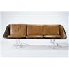 Image 1 : George Nelson Associates, an early Sling Sofa, ca. 1964, manufactured by Herman Miller, chromed t...