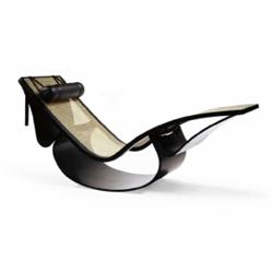 Oscar Niemeyer, "Rio" Chaise Longue, ca. 1978, in collaboration with Anna Maria Niemeyer bentwood...