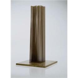 Harry Bertoia, Sounding sculpture, ca. 1960, beryllium copper and bronze, 15 1/4 in. (38.7 cm) hig..