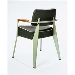 Property of a Manhattan Collector, Jean Prouvé, "Bridge Director" Armchair, ca. 1950, manufacture...