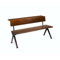 various properties, Jean Prouvé, Bench-console for, Electricité de France, ca. 1954, manufactured...