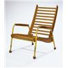 Image 1 : Jean Prouvé, "Visiteur" Armchair, ca. 1950s, manufactured by Les Ateliers Jean Prouvé; painted tu...