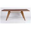 Image 1 : Jean Prouvé, Dining table, ca. 1950, manufactured by Les Ateliers Jean Prouvé; oak and steel, 283...