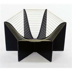 Pierre Paulin, A rare "Spider" chair, ca. 1965, manufactured by Artifort; laminated wood and cord...