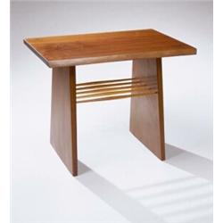 Property from an important, philadelphia collection, George Nakashima, A Superb Pair of Side Tabl...