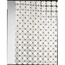 Property of a Gentleman, Paco Rabanne, Bedspread, ca. 1960s, leather and metal, 77 1/4 x 77 1/4 in..