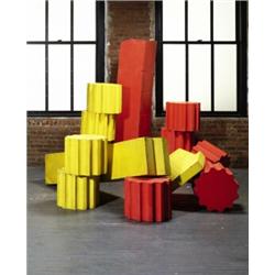 Property of Jenette Kahn, UFO Group, A rare Doric Temple installation, designed ca. 1971, lacquer...