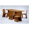 Image 1 : Frank Gehry, Dining Table and Four Chairs,, ca. 1973, from the Easy Edges series, manufactured by...
