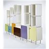 Image 1 : Lloyd Schwan, System of Room Containers, 1997, lacquered wood and metal legs (6), Estimate: $6,00...