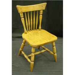 Hard Rock Maple Side Chair. No maker mark....
