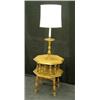 Image 1 : Hard Rock Maple Table with Working Lamp. M...