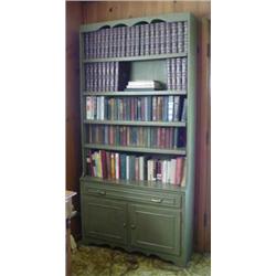 All Wood Bookcase Unit with Four Adjustabl...