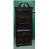 Image 1 : Mahogany Corner China Cabinet. No maker ma...