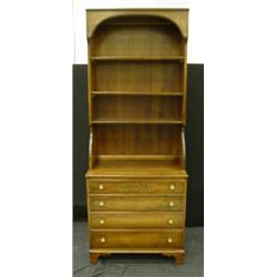 Hitchcock Cherry Two Piece Bookshelf Unit,...