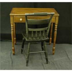 Hitchcock Cherry Writing Desk with Chair....
