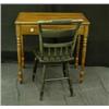 Image 1 : Hitchcock Cherry Writing Desk with Chair....