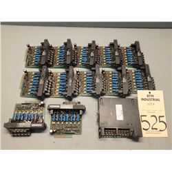 Lot of (14) Fanuc IC610MDL125A & IC693MDL730C Modules