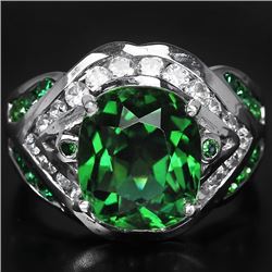 Stunning Chrome Diopside Ring