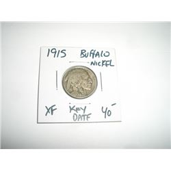 1915 *RARE KEY DATE* BUFFALO NICKEL RED BOOK VALUE $40.00+ *NICE EARLY EXTRA FINE GRADE* NICKEL!!