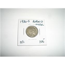 1930-S *SAN FRANSISCO MINT-EXTREMELY RARE KEY DATE* BUFFALO NICKEL RED BOOK VALUE $100.00+ *NICE EAR