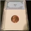 Image 1 : 1946 Lincoln Cent NNC MS67 Red