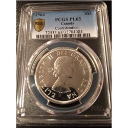 1964 Canada Dollar PCGS PL63