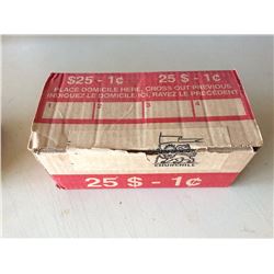 50 Roll Box Canadian Bank Pennies (Unsearched)