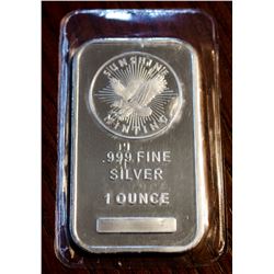 .999 Fine Silver Bar, 1 Ounce